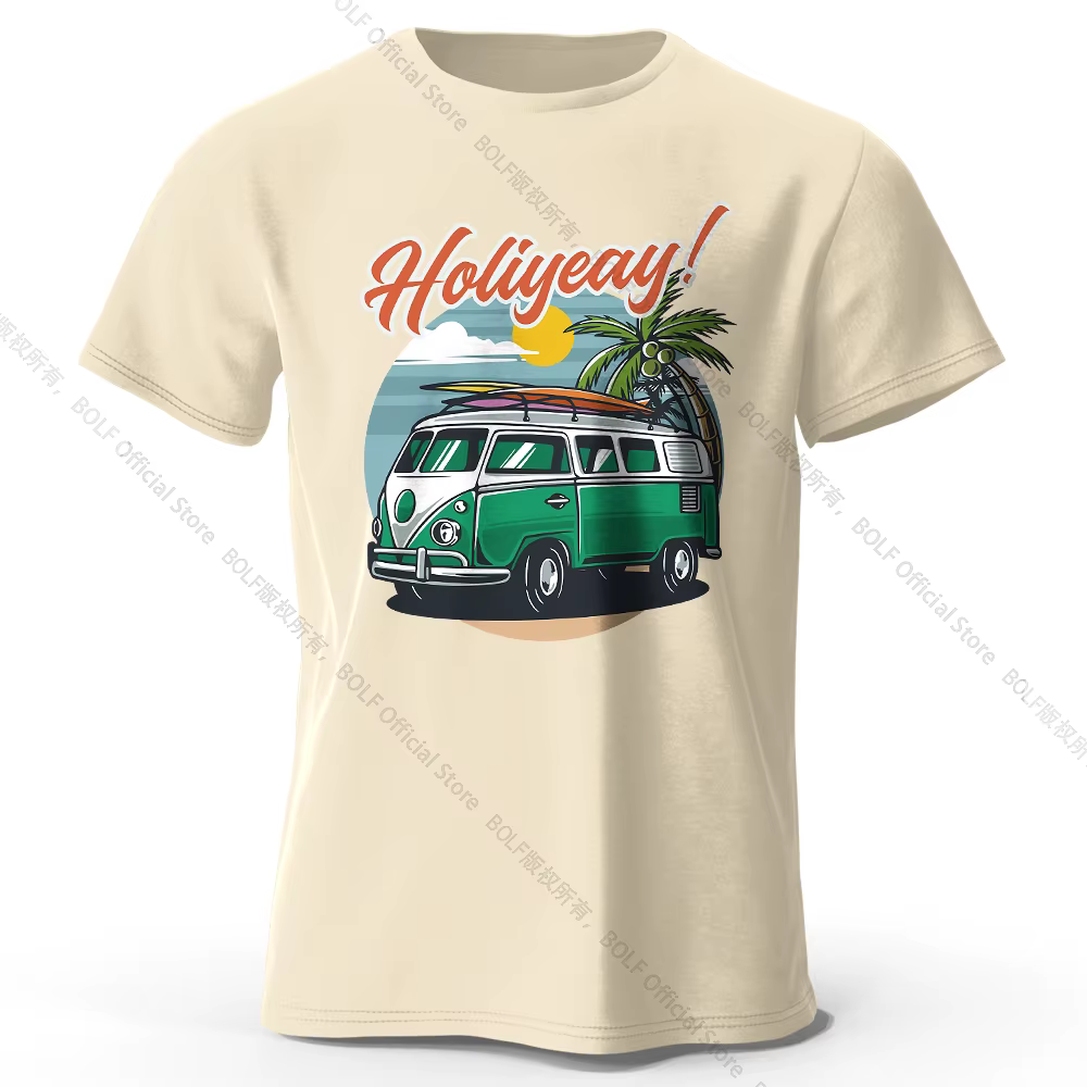 Insigne de coucher de soleil Tropical imprimé unisexe hommes femmes T-Shirt t-shirts hauts 100% coto