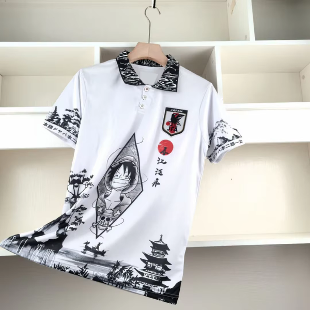 Maillot de football One Piece Luffy édition spéciale du Japon, polo de sport haut de gamme, t-shirt