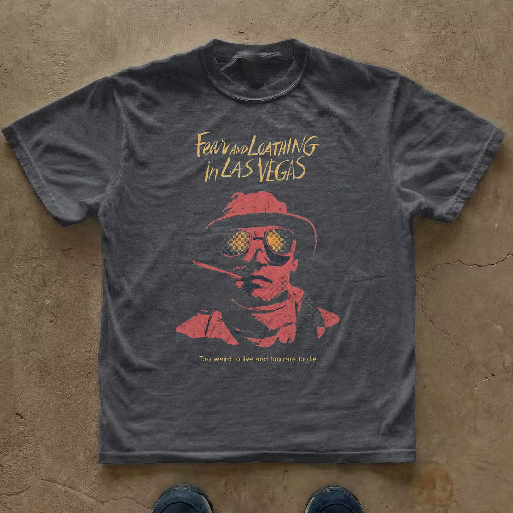T-shirt Fear and Loathing in Las Vegas pour hommes et femmes, Streetwear vintage, t-shirt graphique 