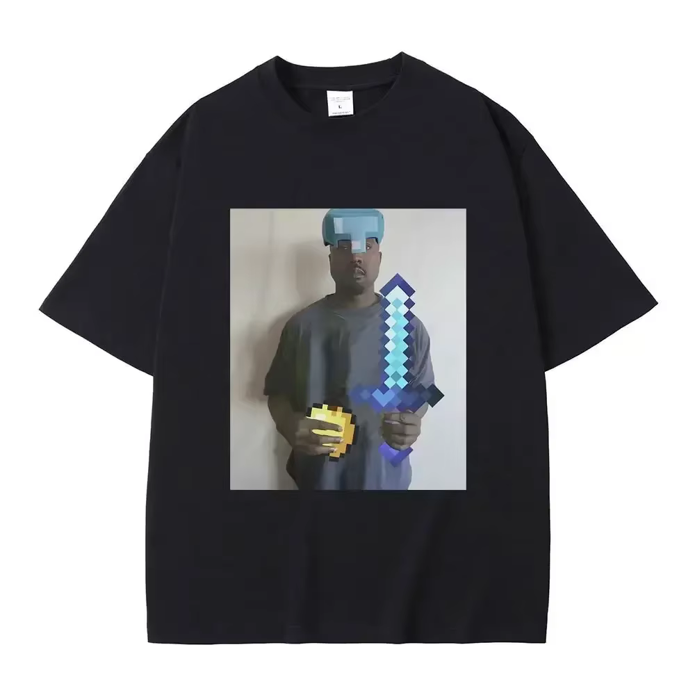 Drôle Kanye West Meme T-Shirt hommes Vintage Hip Hop Rap Style T-Shirt hommes femmes à manches court