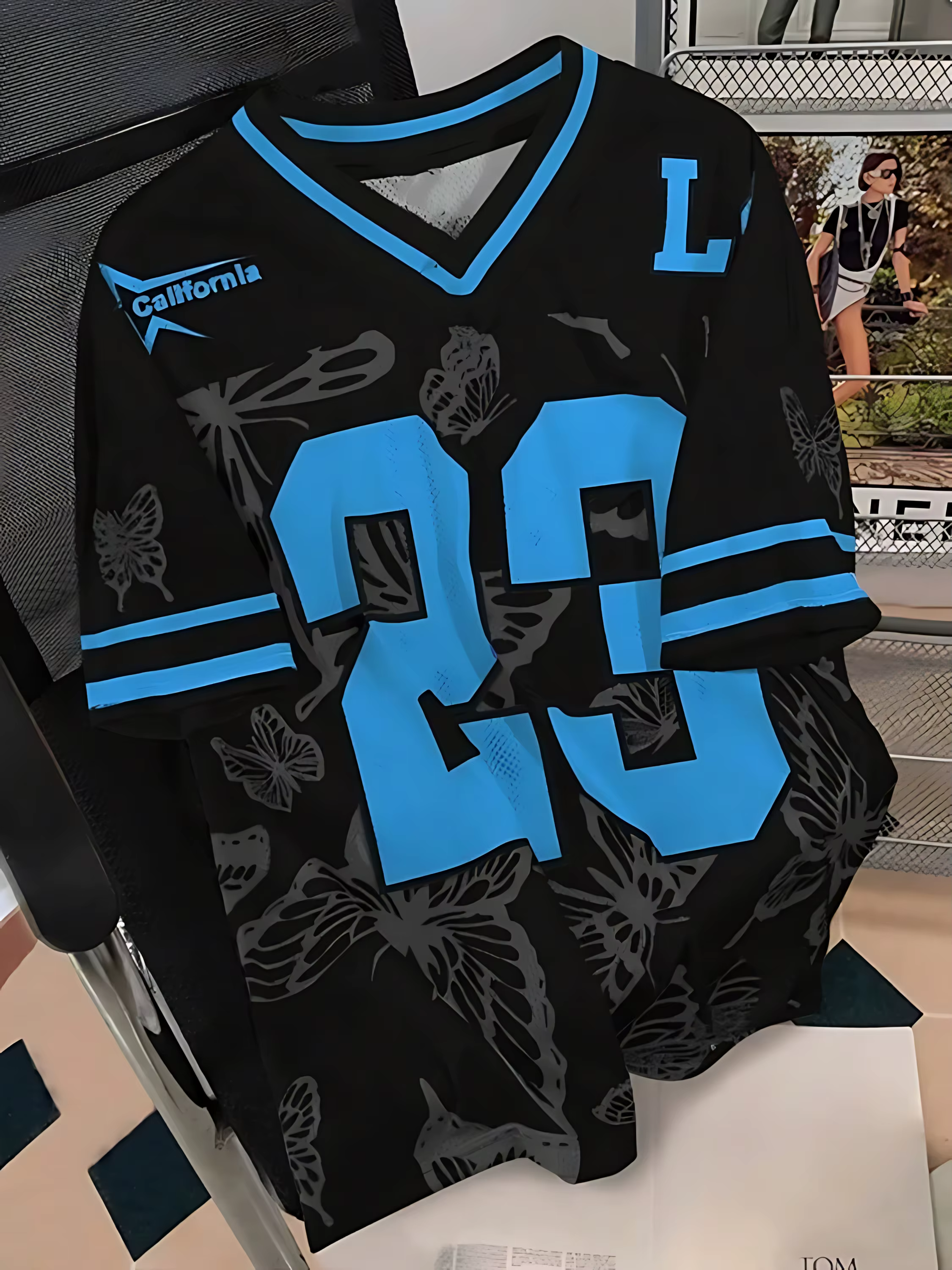 2025 été nouveau T-shirt pour hommes décontracté sport respirant et léger col en v T-shirt pour homm