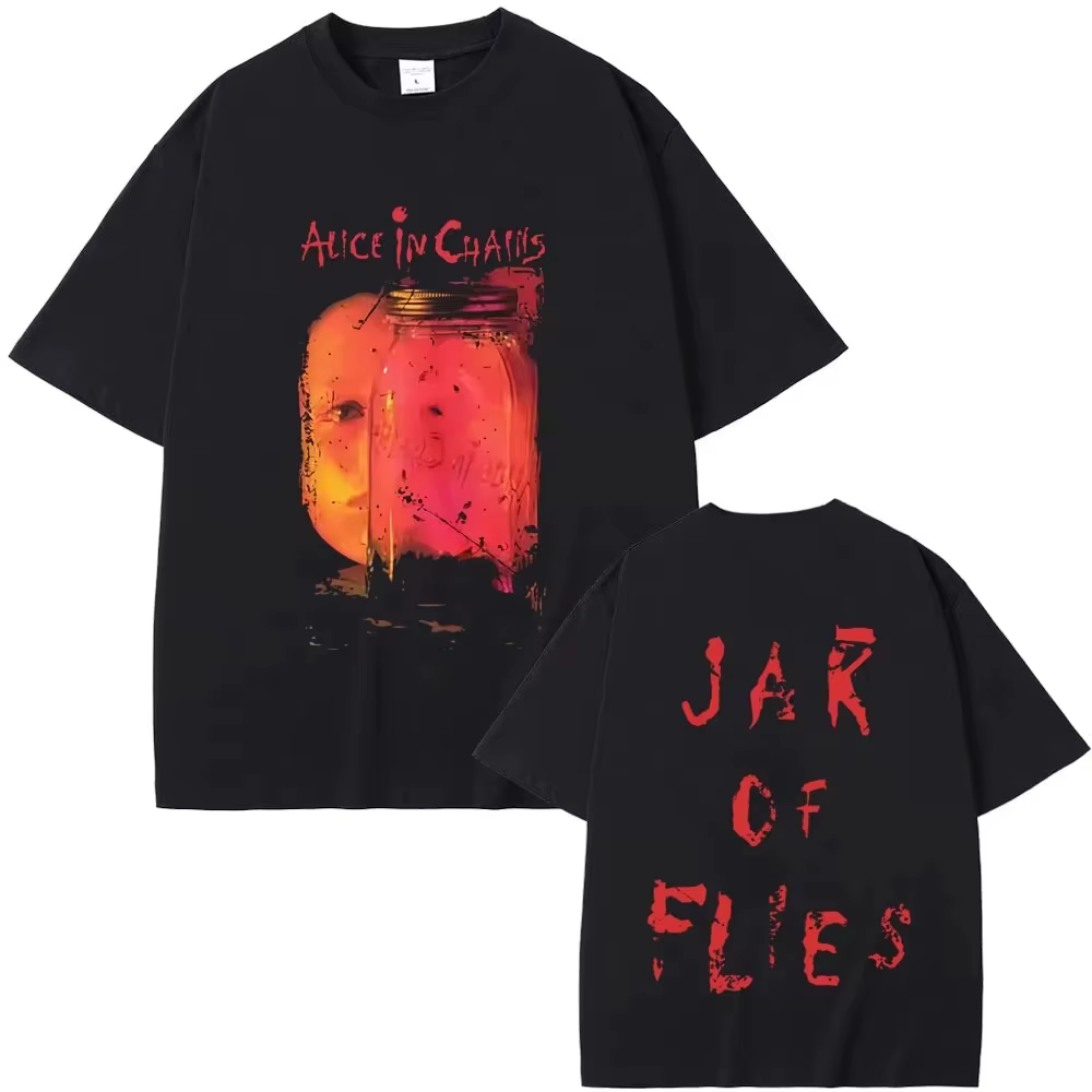 T-shirt Alice in Chains Jar of Flies avec impression d'album classique, pour hommes et femmes, style