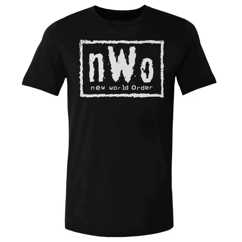T-shirt graphique rétro NWo noir pour hommes et femmes, t-shirt surdimensionné pour hommes, t-shirt 