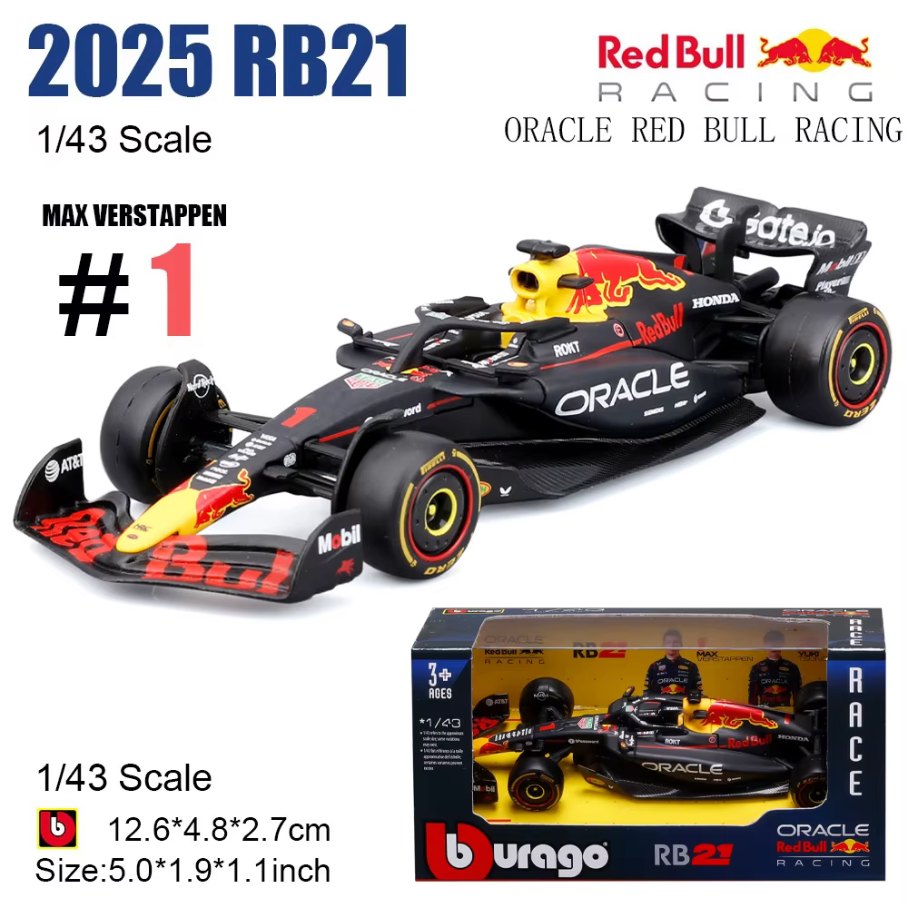 Bburago 1:43 2025 F1 BWT Équipe de formule um alpin # 10 Pierre Gasly # 43 Franco Colapinto alliage