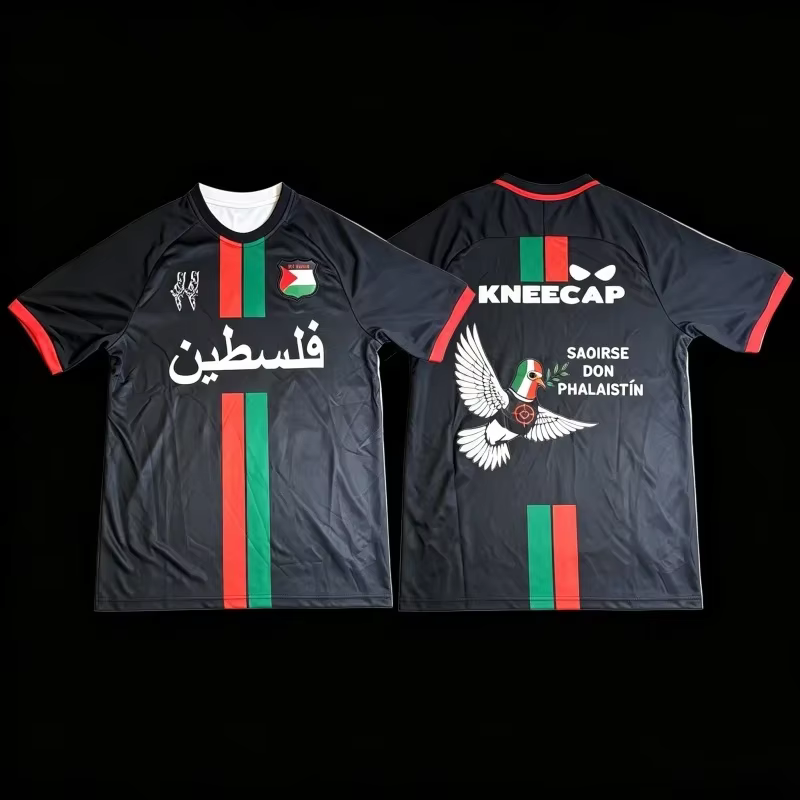T-shirt de style football avec un motif celtique vert irlandais, unisexe, coupe décontractée