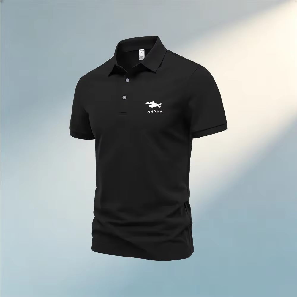 Polo simple et basique pour homme, à manches courtes, respirant, léger, coupe ample, pour le quotidi