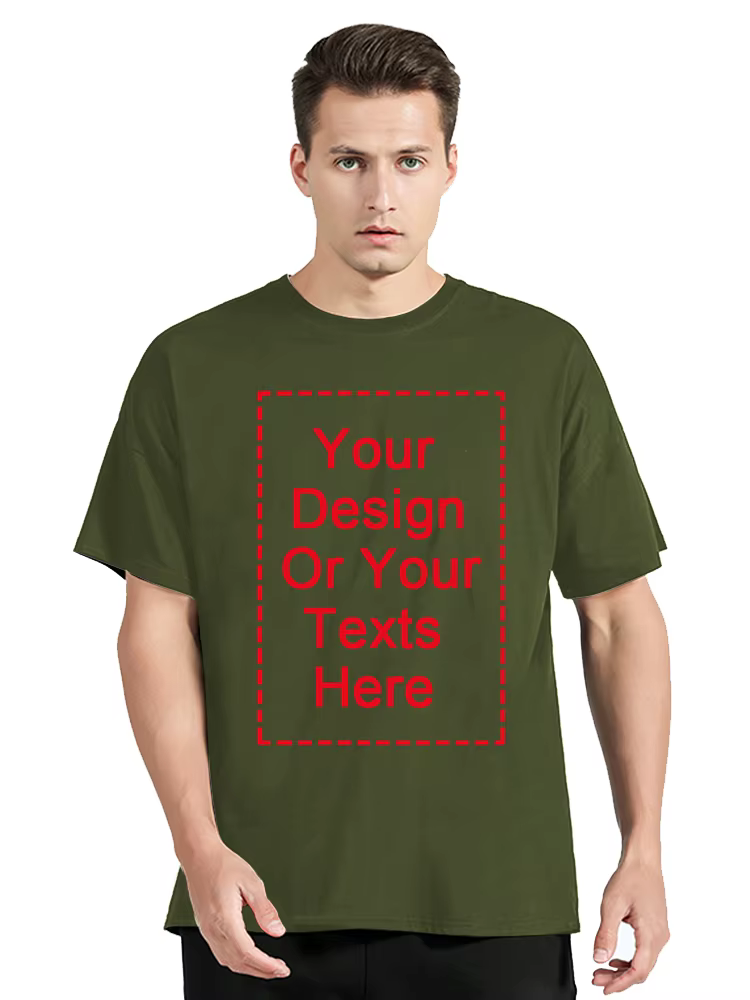 Personnalisé votre Photo ou Logo votre propre conception T-shirt hommes unisexe coton T-shirt person