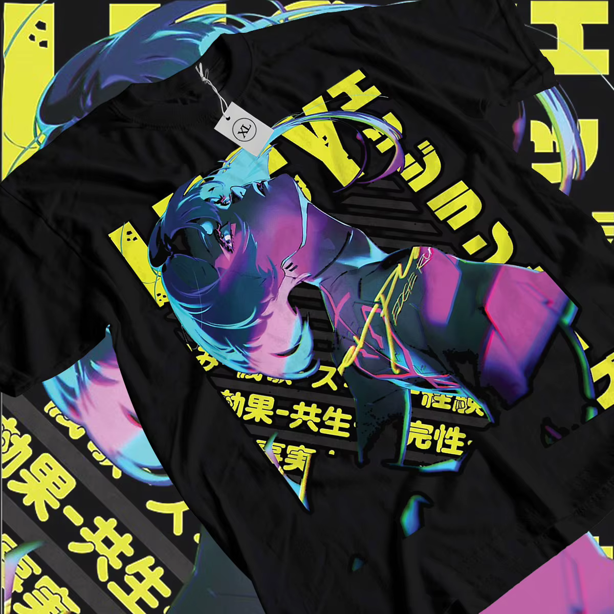 Lucy Cyber Edgerunners Anime T-Shirt Manga chemise graphique doux T-Shirt toutes les tailles 076