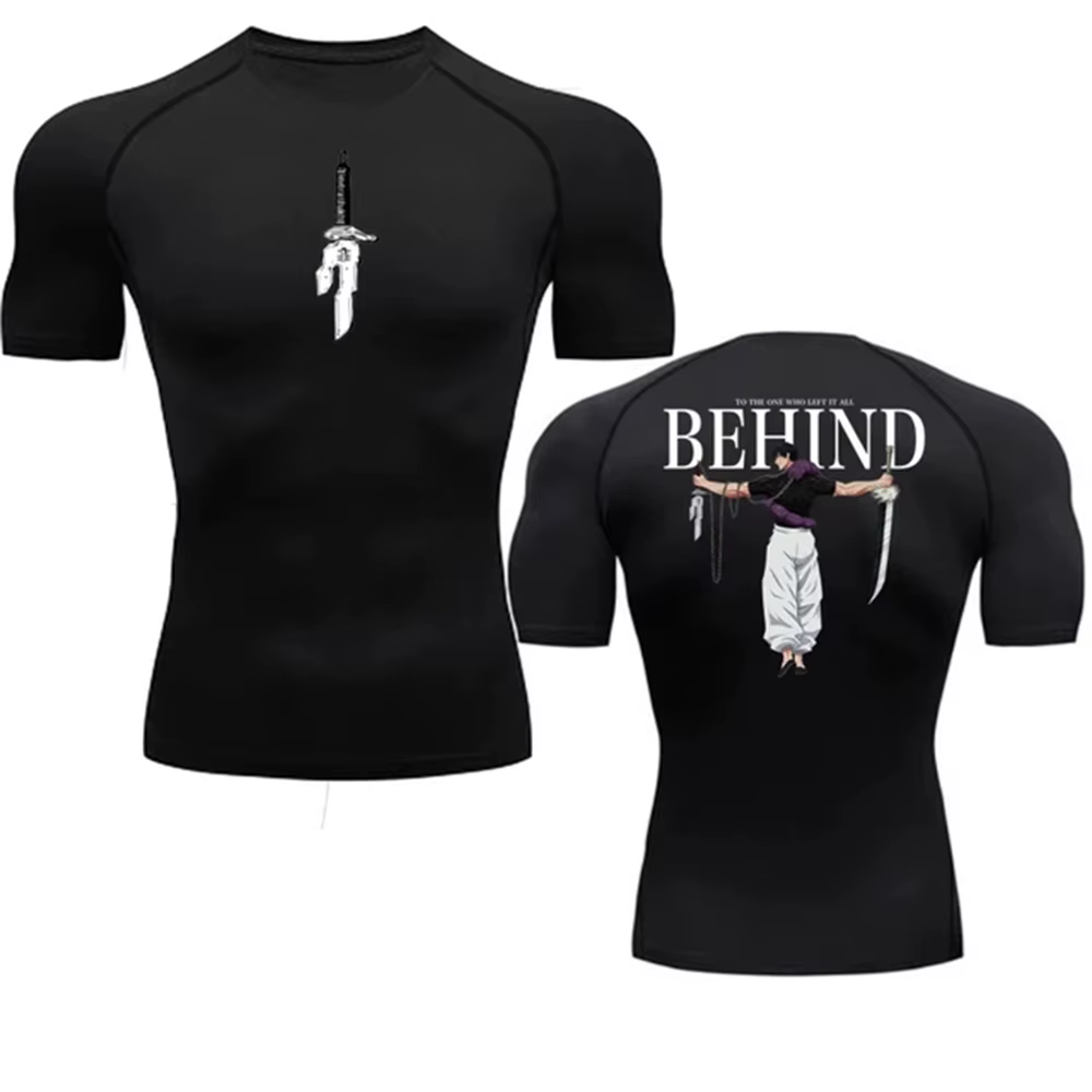 Chemise de Compression Anime pour Homme, Vêtement Imprimé, Respirant, Fitness, Serré, Sportif, Althl