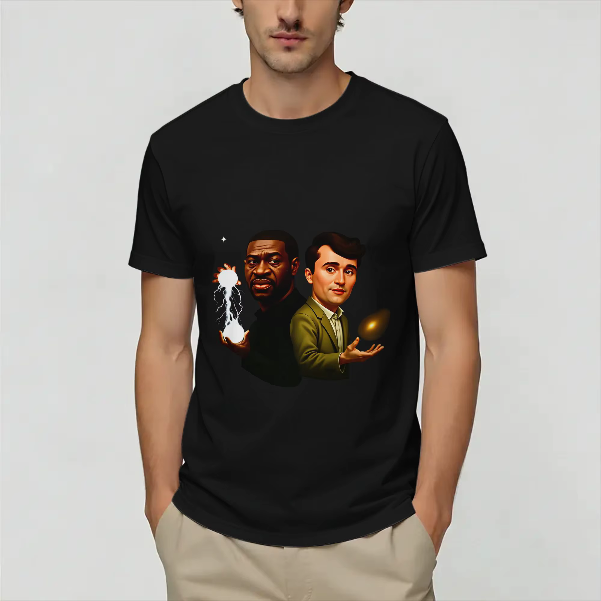 T-shirt George Floyd & Charlie Kirk, nouveauté estivale, T-shirts pour couple, 100% coton, 4XL 5XL 6