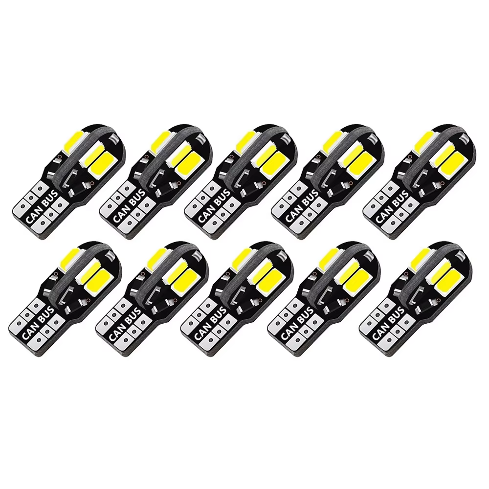 10/20 pièces W5W T10 ampoule LED Canbus 5730 8SMD 12V 6000K 194 168 LED carte de voiture dôme lumièr