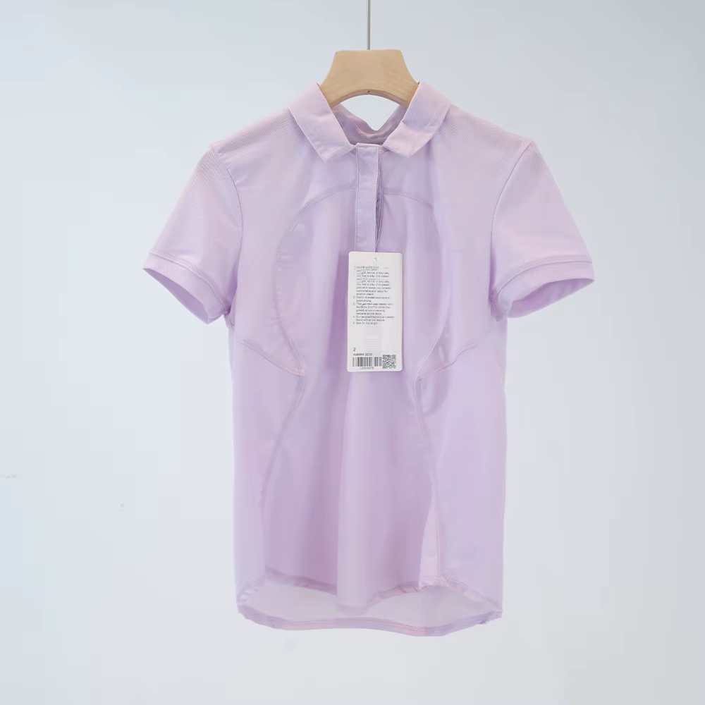 LULU FLORA POLO femme tennis respirant coupe ajustée séchage rapide, sport, T-shirt à revers, fitnes