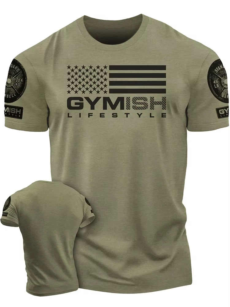 Le T-shirt pour hommes imprimé en 3D pour l'été de 2025 est un best-seller pour le sport, le fitness
