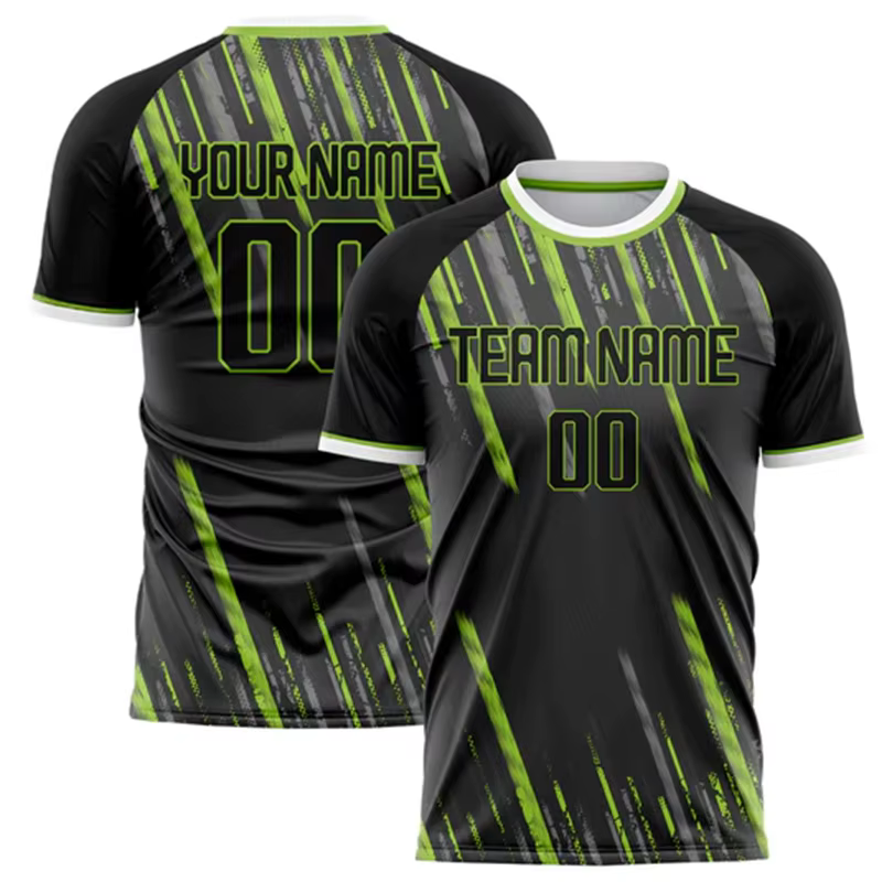 Nom de l'équipe personnalisé numéro nom T-shirt de Football personnalisé bricolage col rond gris spo