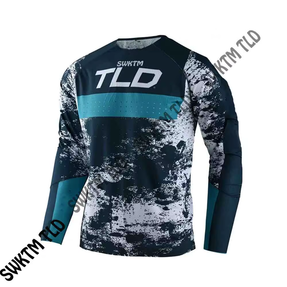 Chemise de cyclisme à manches longues pour hommes, maillot de vélo MX, chemise de descente, t-shirt 