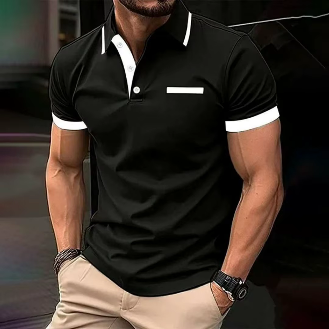 La nouvelle chemise POLO pour hommes d'été 2025 est un motif 3D décontracté, à la mode, doux, confor