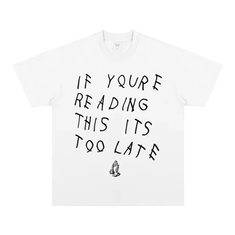 T-shirt vintage d'été pour homme Drake, imprimé, décontracté, en coton, à manches courtes, style amé