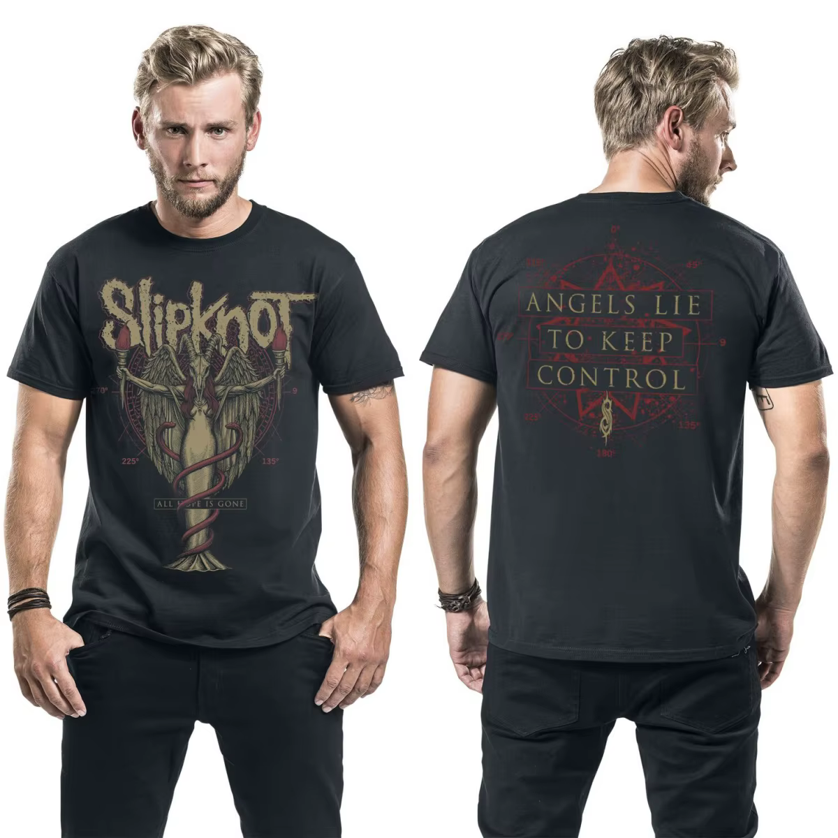 Nouveau T-shirt en coton avec motif Slipknot, unisexe, manches courtes, été, marque de mode, tee-shi