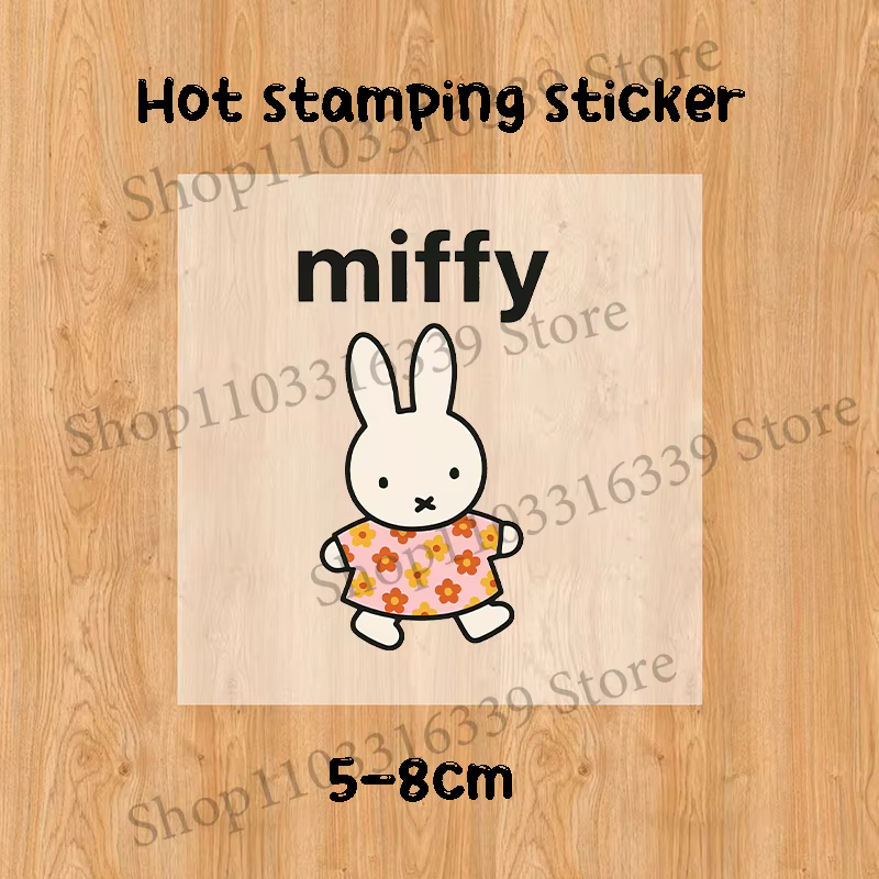Miffy – T-shirt à manches courtes en coton pour enfants, T-shirt dessin animé Kawaii, hauts pour gar