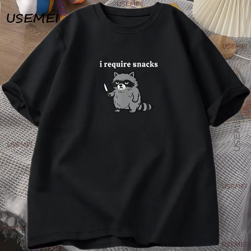 Je rechercher des collations T-Shirt drôle raton laveur hommes femmes T-Shirt mignon amoureux des an
