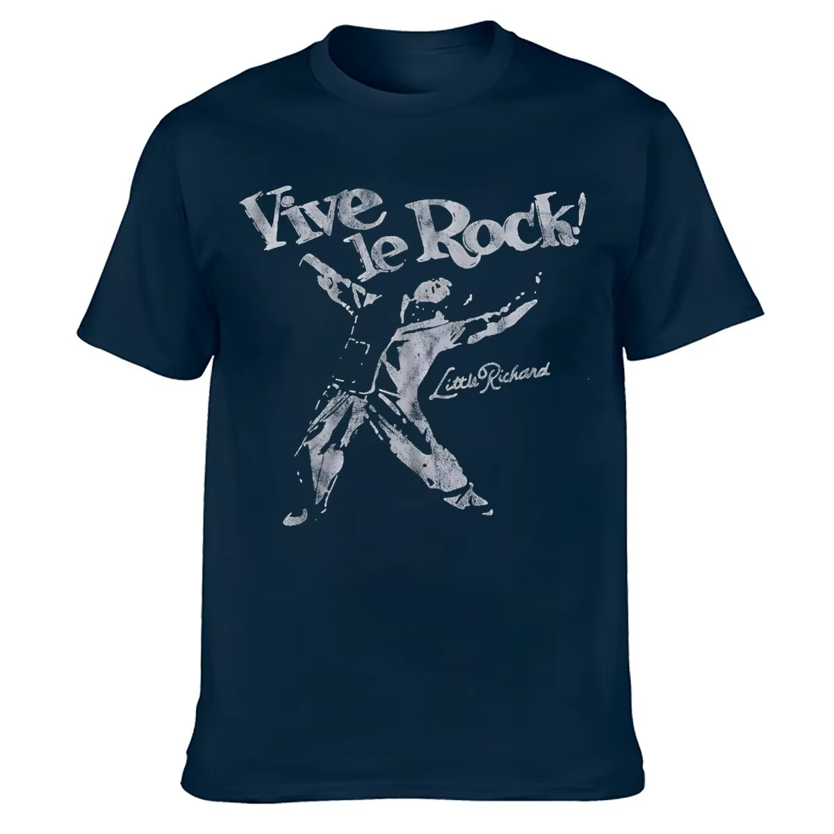 Robot Rave Vive Le Rock Worn by Sid Vicious T-shirt noir pour hommes, coupe ample, manches courtes