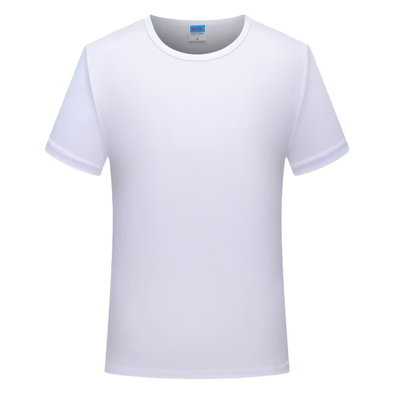 T-shirt respirant à col rond pour hommes et femmes, séchage rapide, couleur unie, sport, même logo i