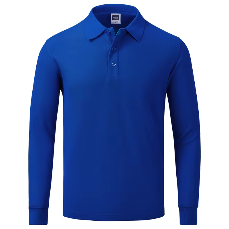 Polo classique à manches longues pour hommes et femmes, Logo d'entreprise personnalisé, chemise à re