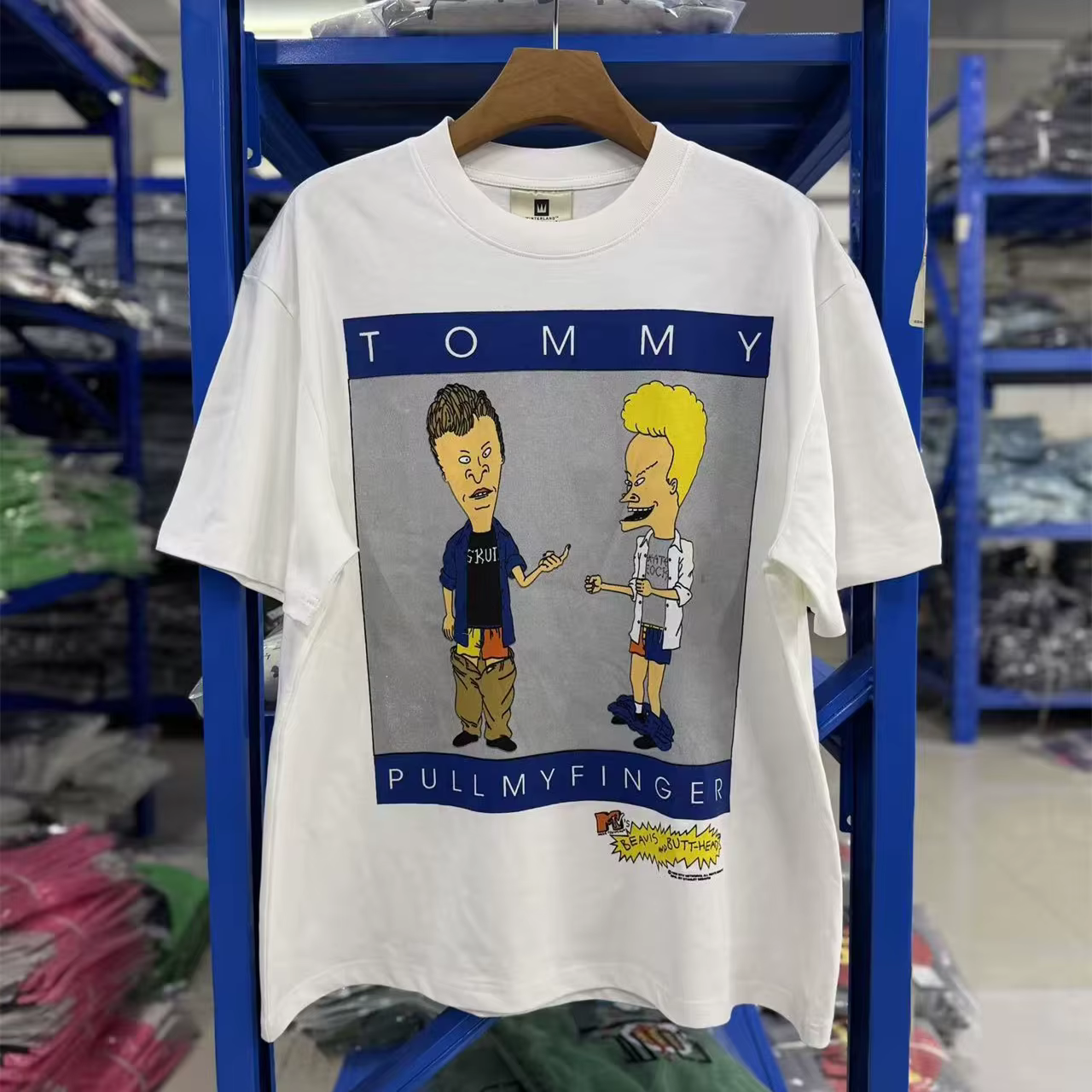 T-shirt vintage dessin animé années 90 SAINT pour hommes et femmes, coupe ample et oversize