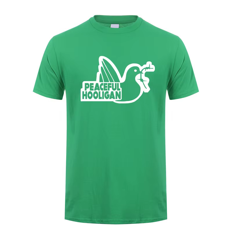 Paceful Hooligan t-shirt été hommes coton drôle T-Shirts T-Shirts à manches courtes haut homme vêtem