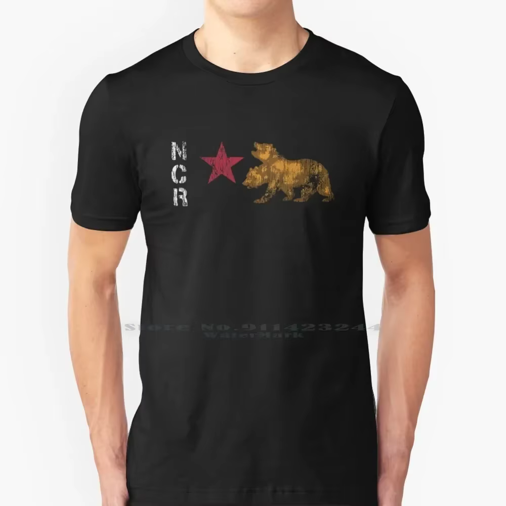 T-shirt 100% pur coton Ncr Symdockers, New California Repubmovies 1, 2 Keeptics, New Vegas 76, Range