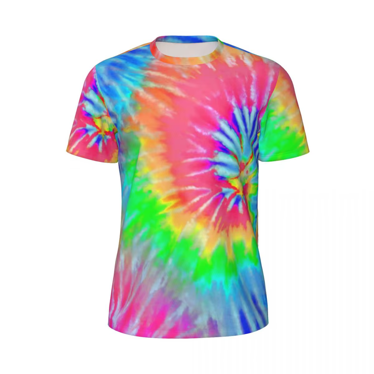 T-shirt de gymnastique pour hommes, T-shirt Staragité aught Dye, ChimCool Rainbow Psychedelic Summer