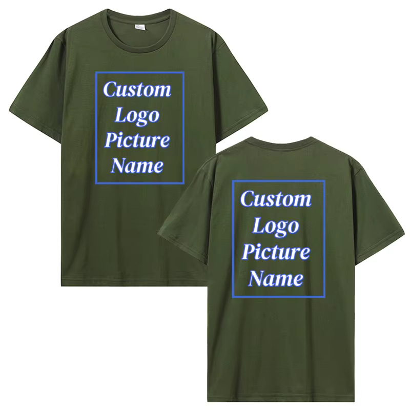 T-shirt personnalisé pour hommes T-shirt en coton chemise personnalisée faites votre conception Logo