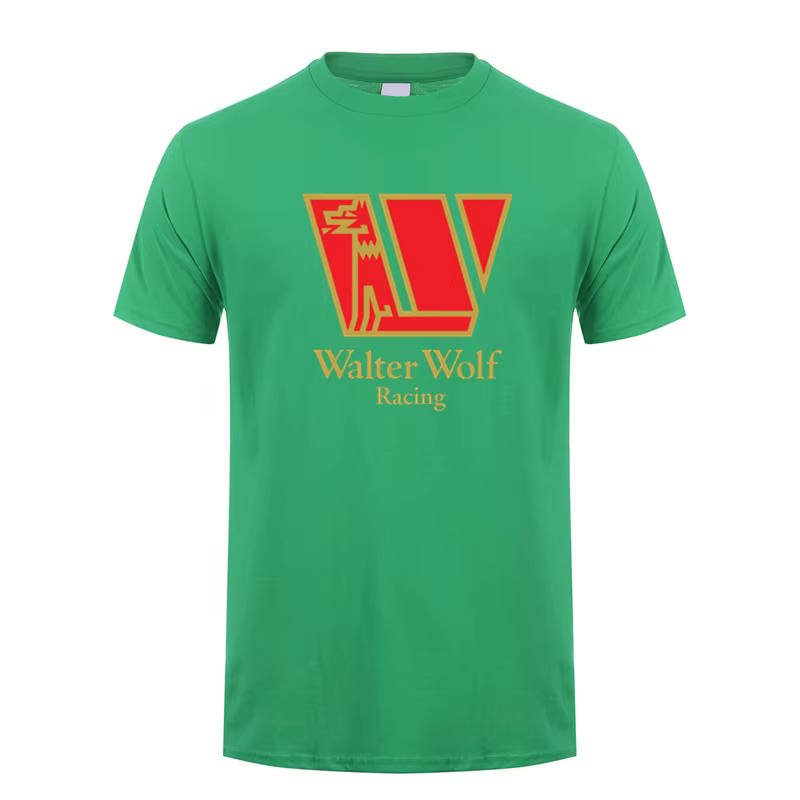 Walter Wolf Racing t-shirt été hommes coton à manches courtes T-shirts drôle t-shirt homme hauts t-s