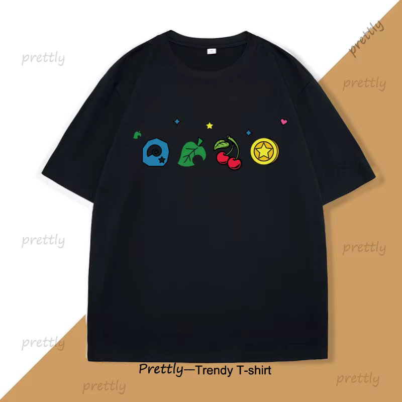 Animal-Crossing T-Shirt hommes femmes Gamer graphique T-Shirts T-Shirt coton haute qualité imprimé T