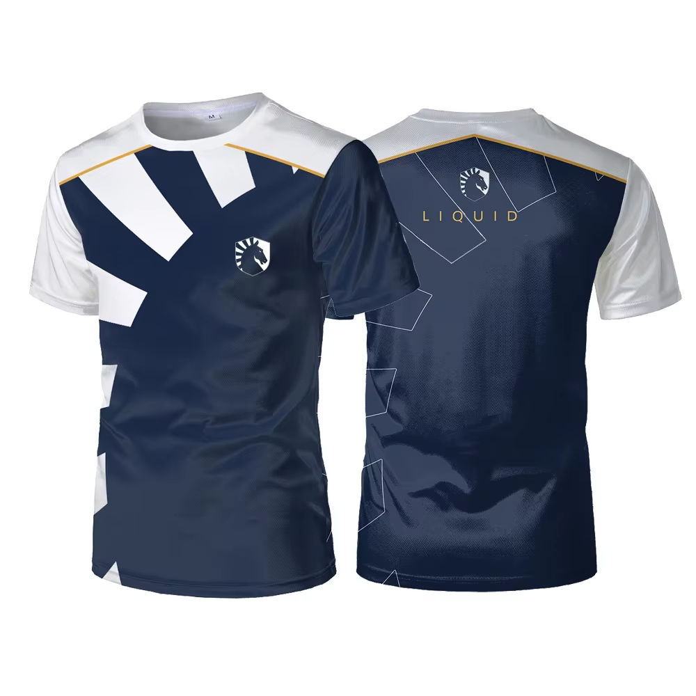 2025 nouvelle équipe liquide Esports uniforme T-shirt jeux concours T-shirt décontracté respirant sp
