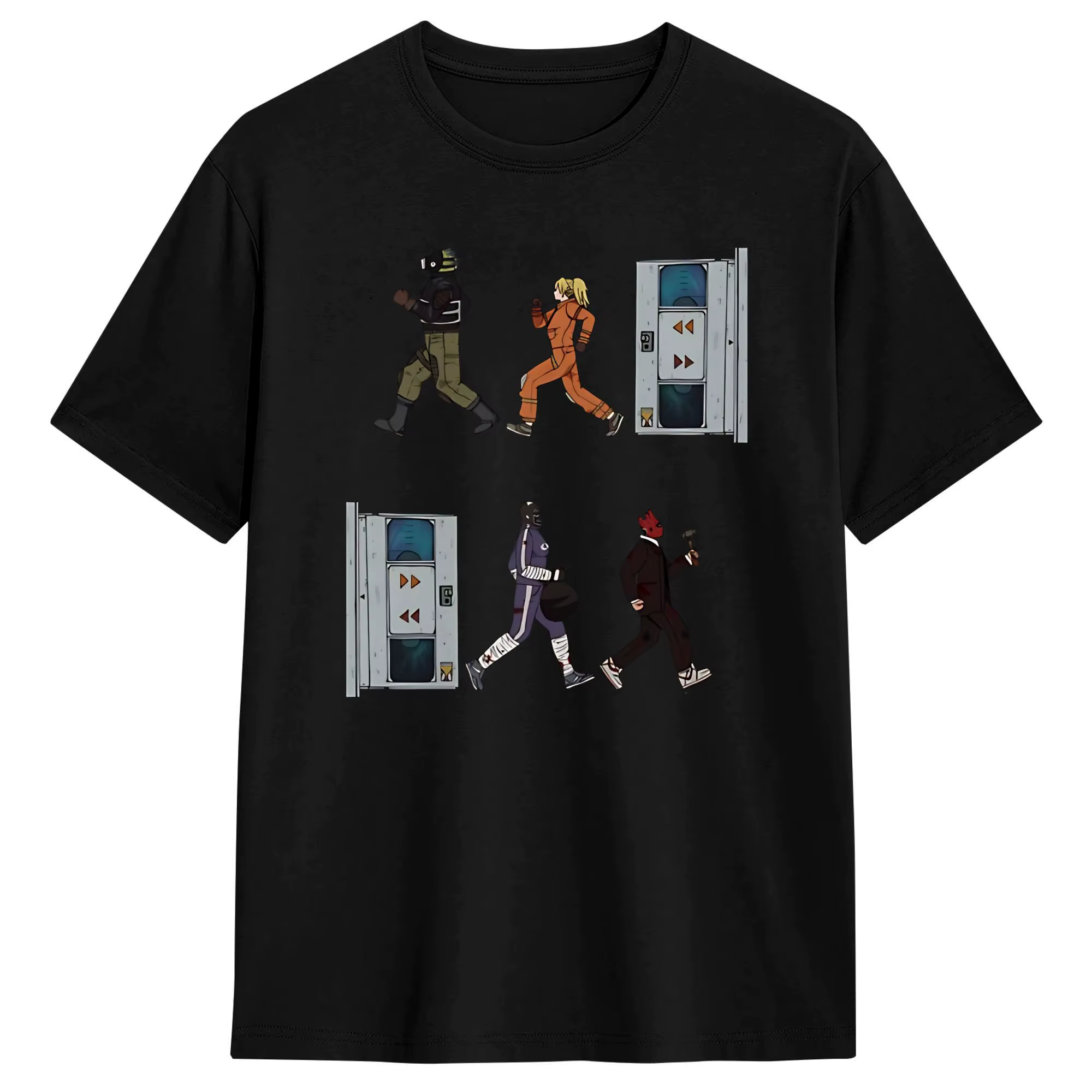 Dorohedoro Doors T-Shirts pour hommes, t-shirt humoristique en coton, col rond, manches courtes, vêt