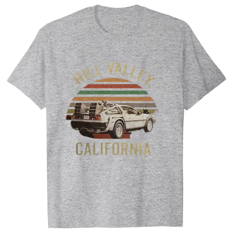 Hill Valley T-shirt, chemise retour vers le futur, Marty Mcfly, Hill Valley, classique hommes femmes
