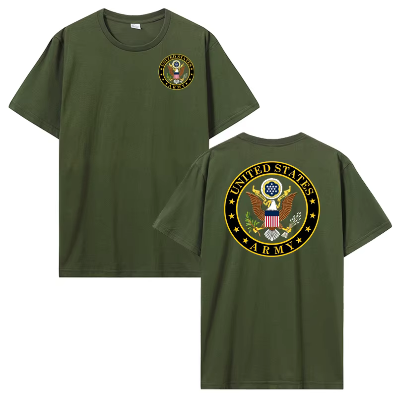 Offre spéciale T-shirt de l'armée des états-unis hommes 100% coton à manches courtes T-shirt Hip Hop