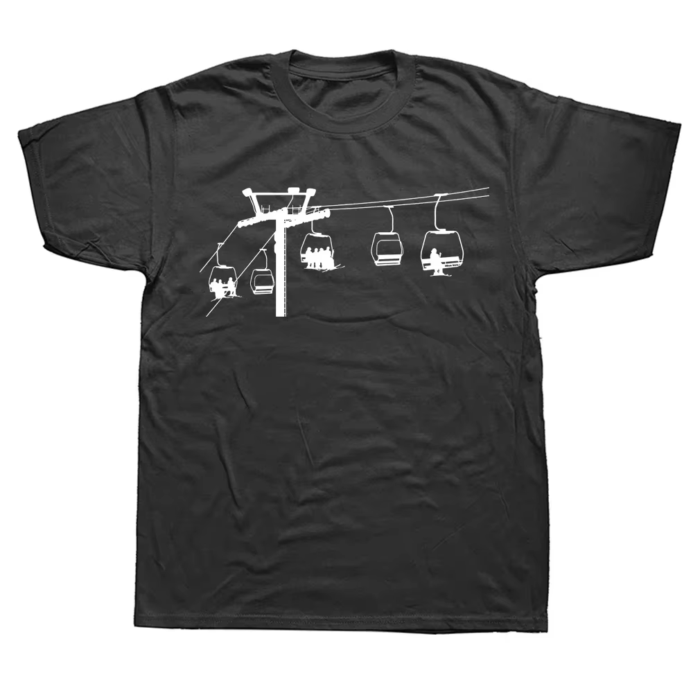 Nouveau t-shirt Ski Lift, un excellent cadeau pour les amateurs de ski, les skieurs de sports extrêm