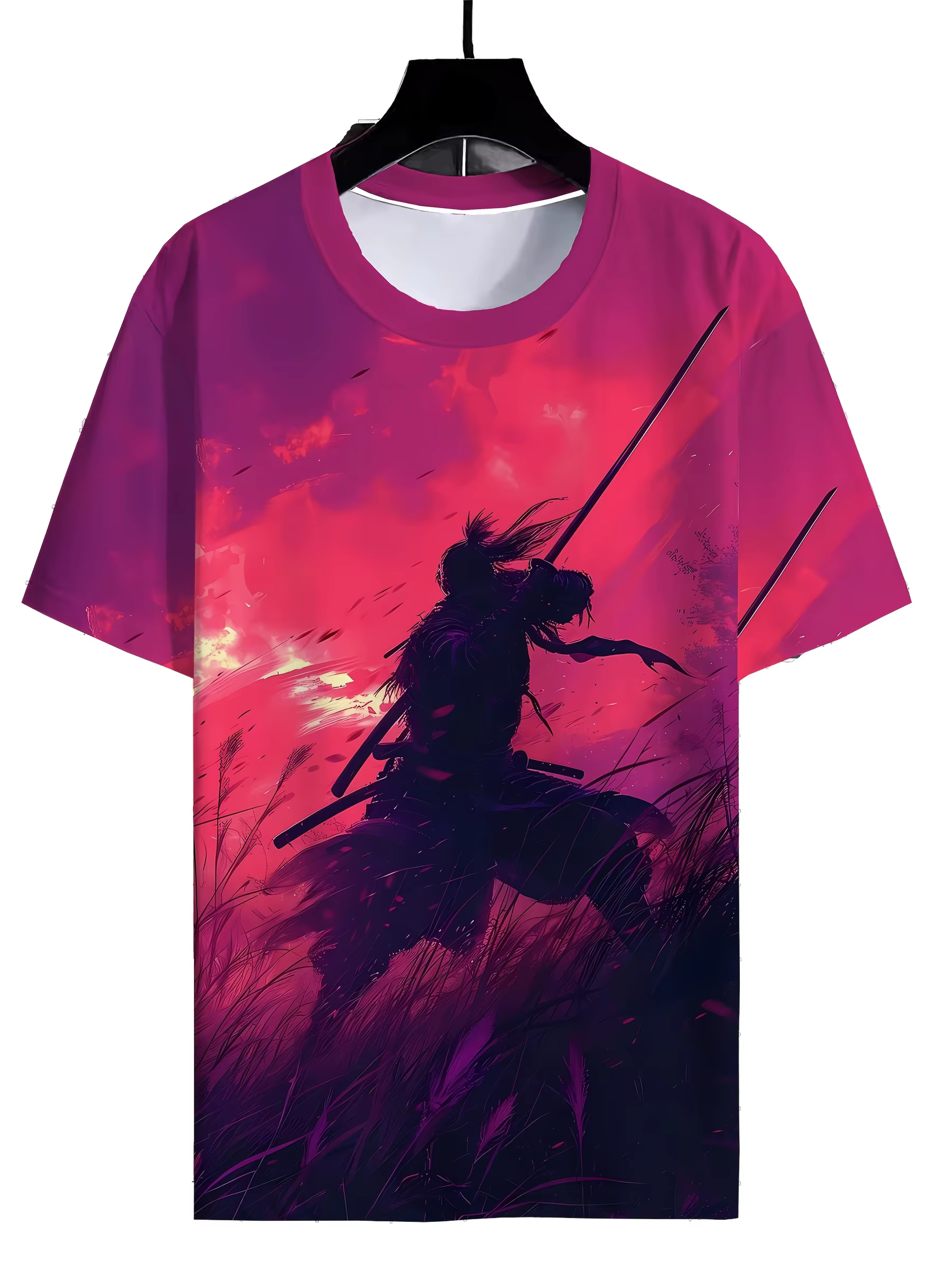 T-shirt imprimé 3D samouraï japonais, mode de rue, vêtements décontractés pour hommes, résistant aux