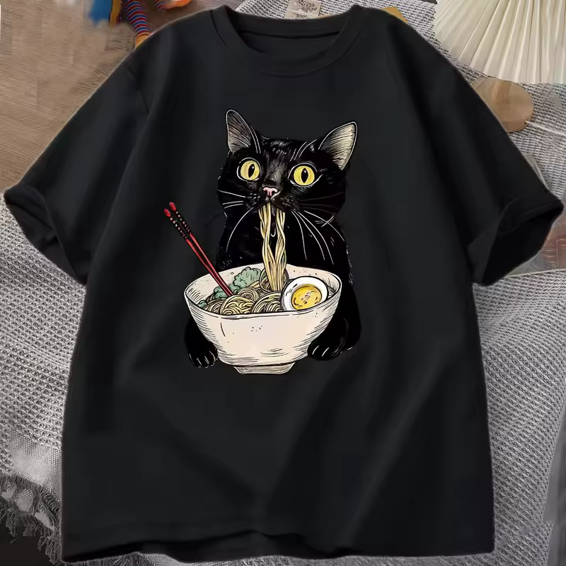 T-shirt en coton à manches courtes pour hommes et femmes, T-shirt décontracté rétro, T-shirt amoureu