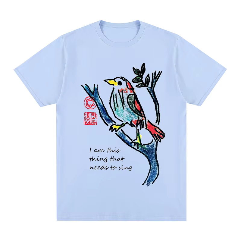Leonard Cohen T-shirt je suis cette chose qui doit chanter coton hommes T-shirt nouveau T-shirt femm