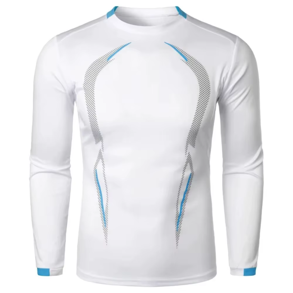 T-shirt à manches longues pour hommes, léger et respirant, à séchage rapide, Streetwear, surdimensio