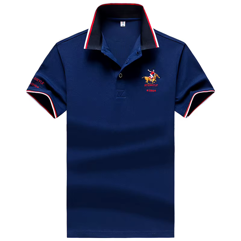 Polo décontracté à manches courtes pour hommes, nouveau, aviation, tissu en fibre synthétique, améri