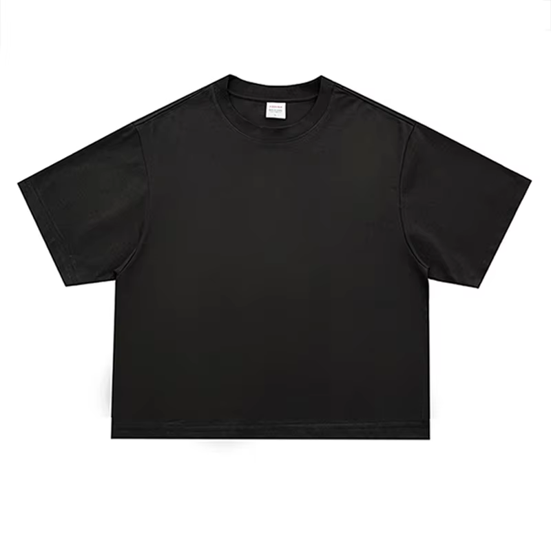 T-shirt basique à col rond et manches courtes pour homme, coupe ample, 240 GSM, 100% coton, t-shirts