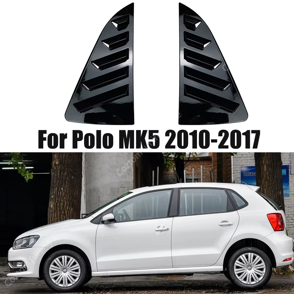 Pour VW Polo MK4 MK5 MK6 persiennes de fenêtre arrière Polo 9N 6R 6C AW TSI MPI GTI Triangle arrière