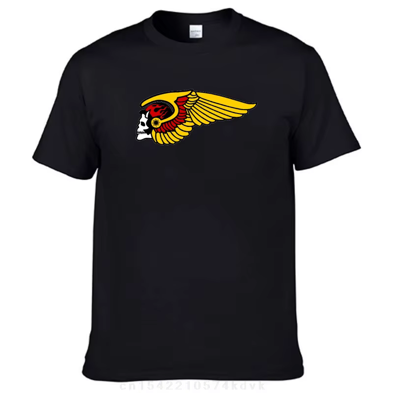 H-Helles-T-Shirt à Manches Courtes pour Homme, Décontracté, en Coton, avec Logo Populaire A-Angeles,