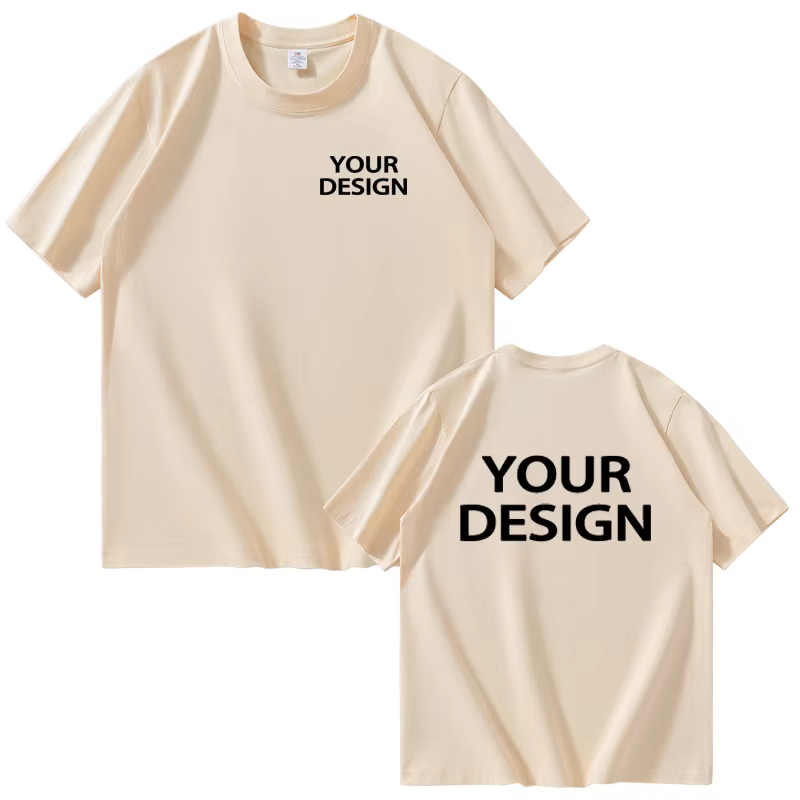 T-shirts en coton pour hommes et femmes, imprimés personnalisés, amples, décontractés, à la mode, pe