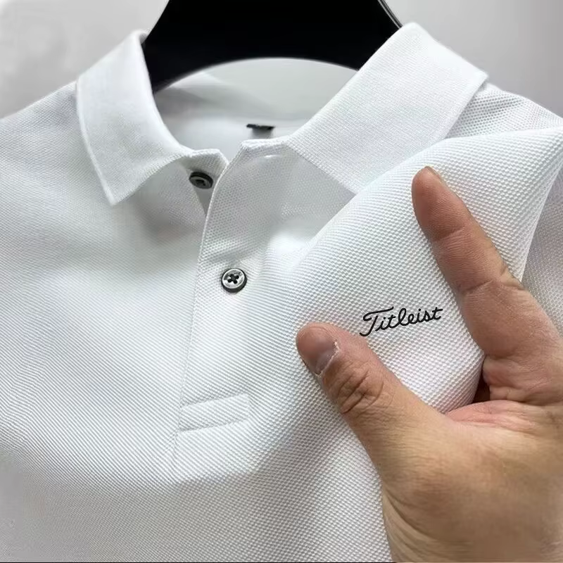 Nouveau T-shirt polo imprimé minimaliste pour homme, tendance 2026, vente chaude, tenue de golf esti