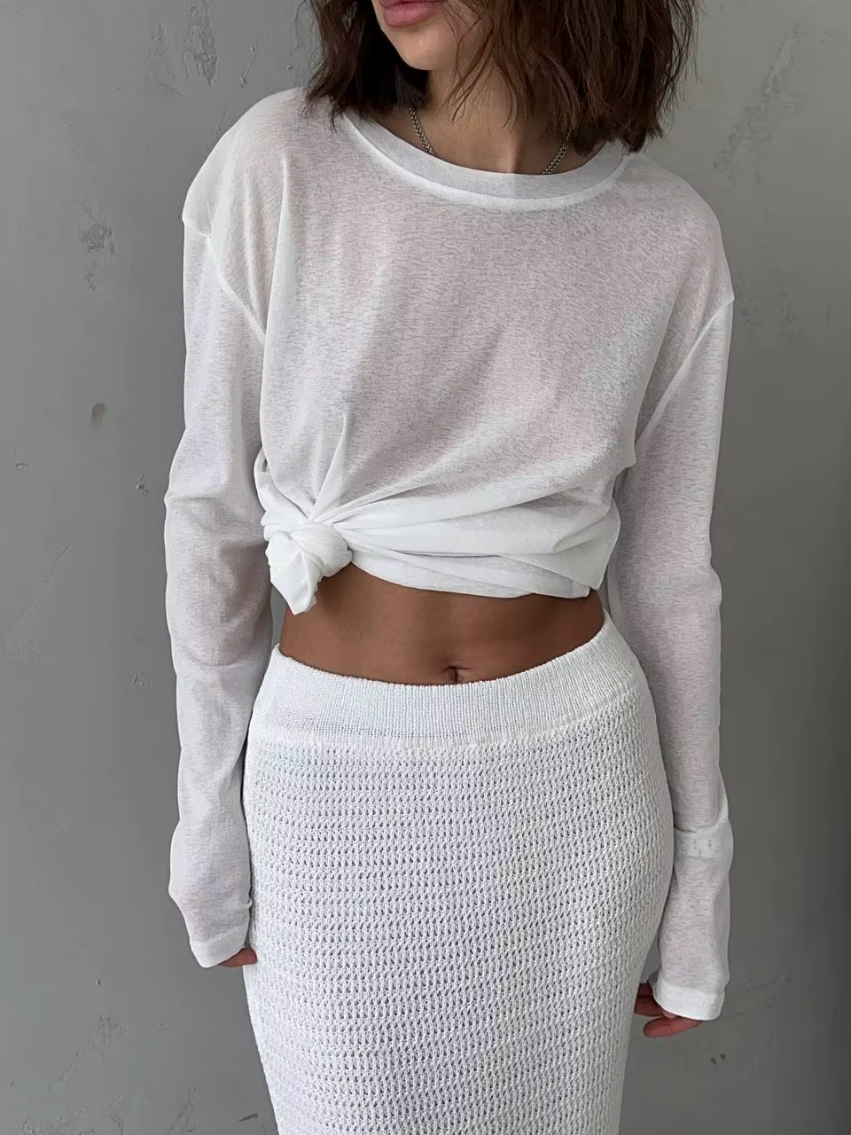 Hirsionsan 2025 basique doux t-shirts femmes été automne manches longues lâche bas t-shirts dames dé